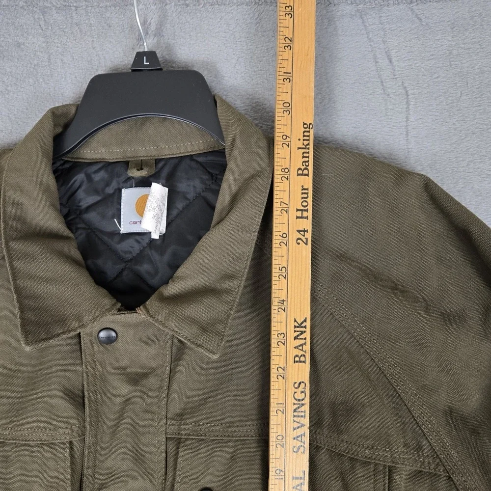 VTG Carhartt Jacket Men XL J70 TMB Brown Workwear Quilted Heavyweight Canvas USA
